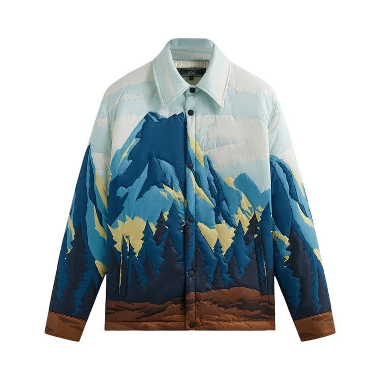 Kith Patchwork Brixton Puffed Shirt Jacket Helium
