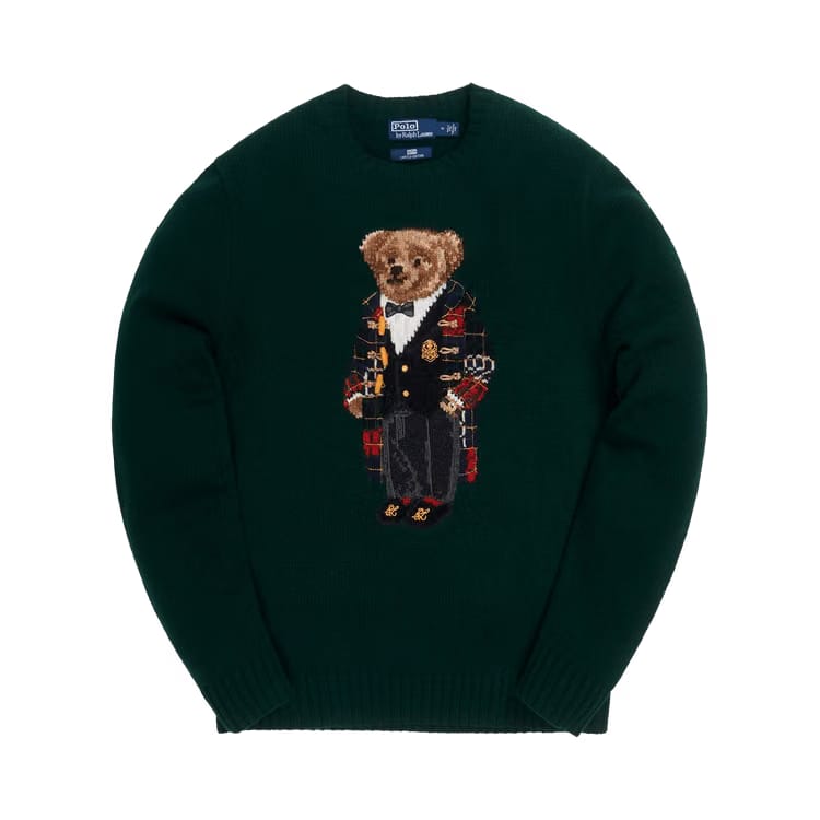 Kith x Polo Ralph Lauren Holiday Toggle Coat Bear Crewneck Green
