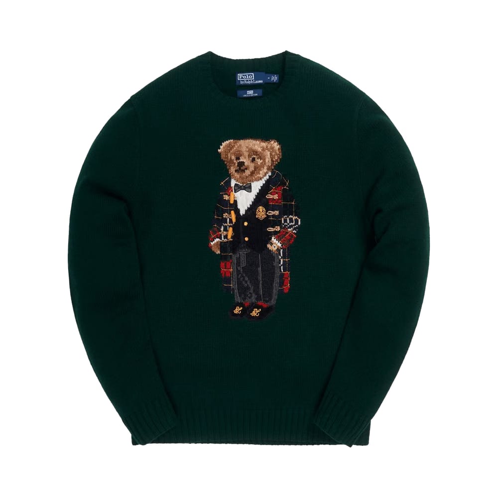 Kith x Polo Ralph Lauren Holiday Toggle Coat Bear Crewneck Green