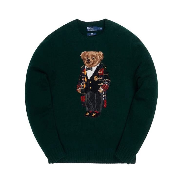 Kith x Polo Ralph Lauren Holiday Toggle Coat Bear Crewneck Green