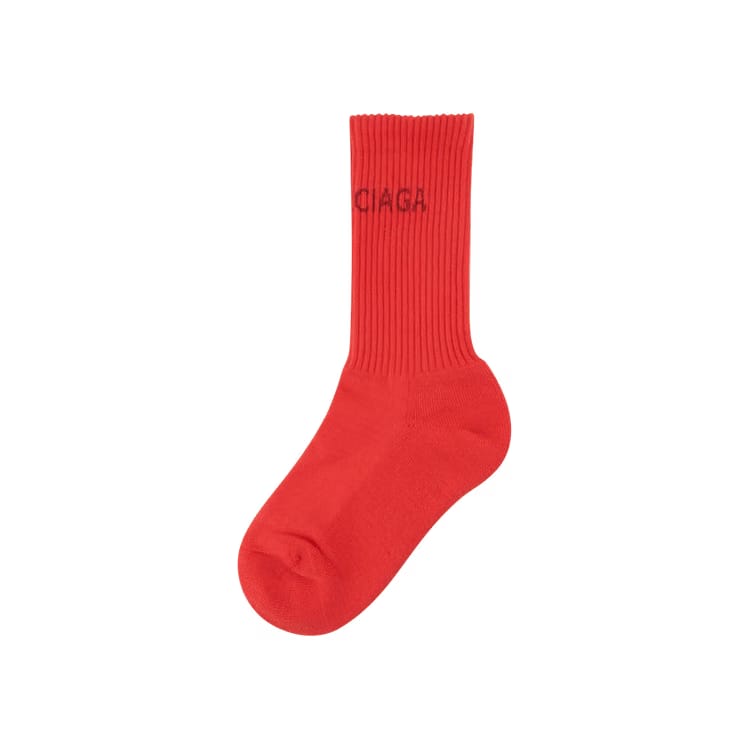 Balenciaga Tennis Socks Tomato Red/Dark