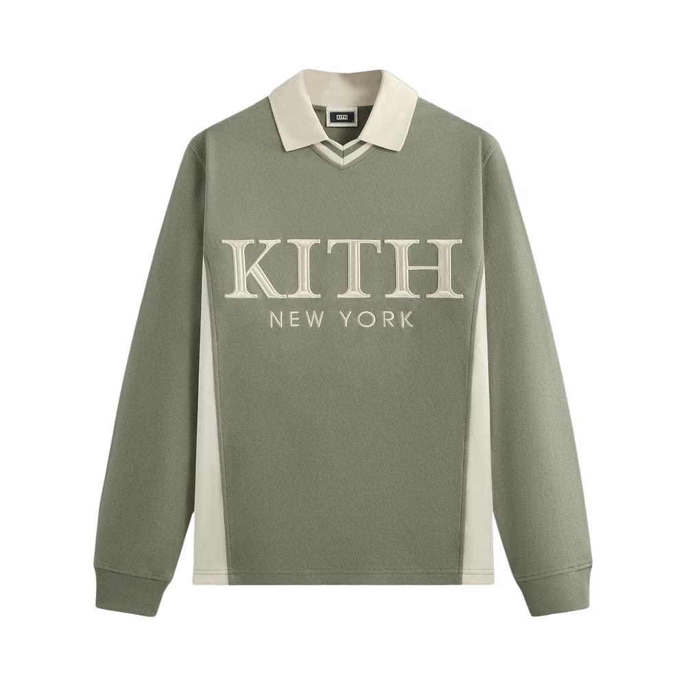 Kith Pique Long-Sleeve Tap Polo Scene