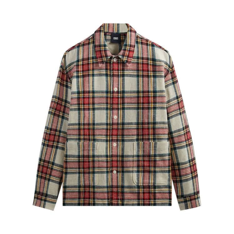 Kith Plaid Boxy Collared Overshirt Fame