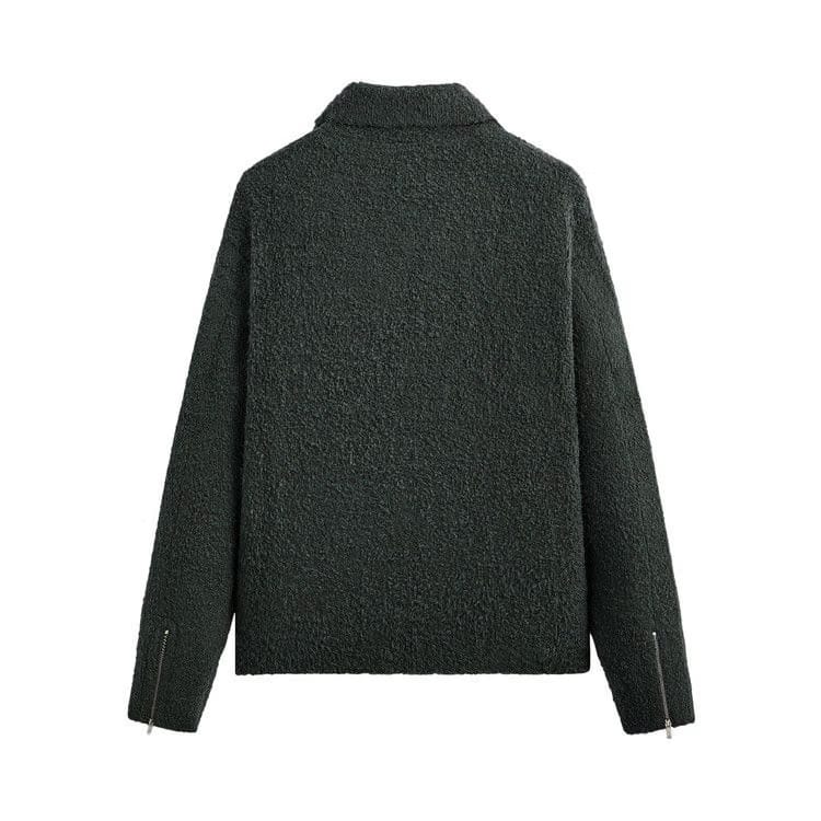 Kith Plush Knit Brian Moto Jacket Machine