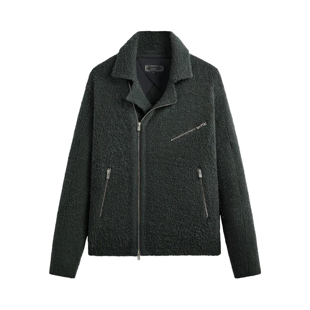Kith Plush Knit Brian Moto Jacket Machine