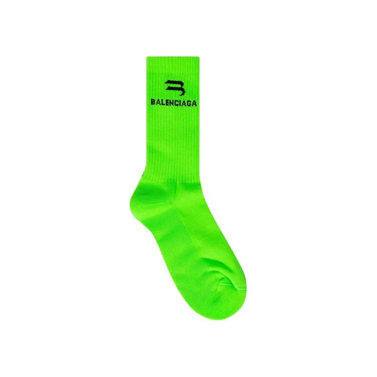 Balenciaga B Tennis Socks Grass Green/Black