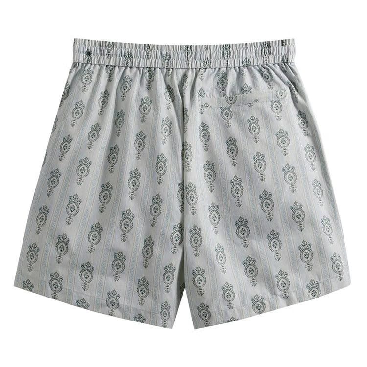 Kith Printed Active Shorts Striped Ornament Atlas