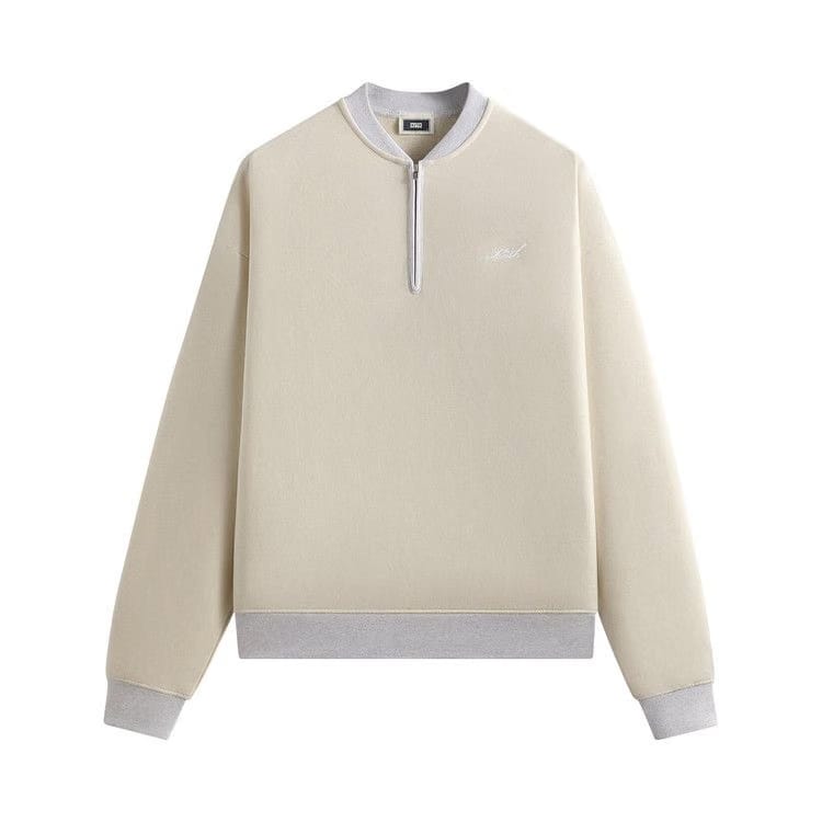 Kith Quarter Zip Terry Nelson Crewneck Sandrift
