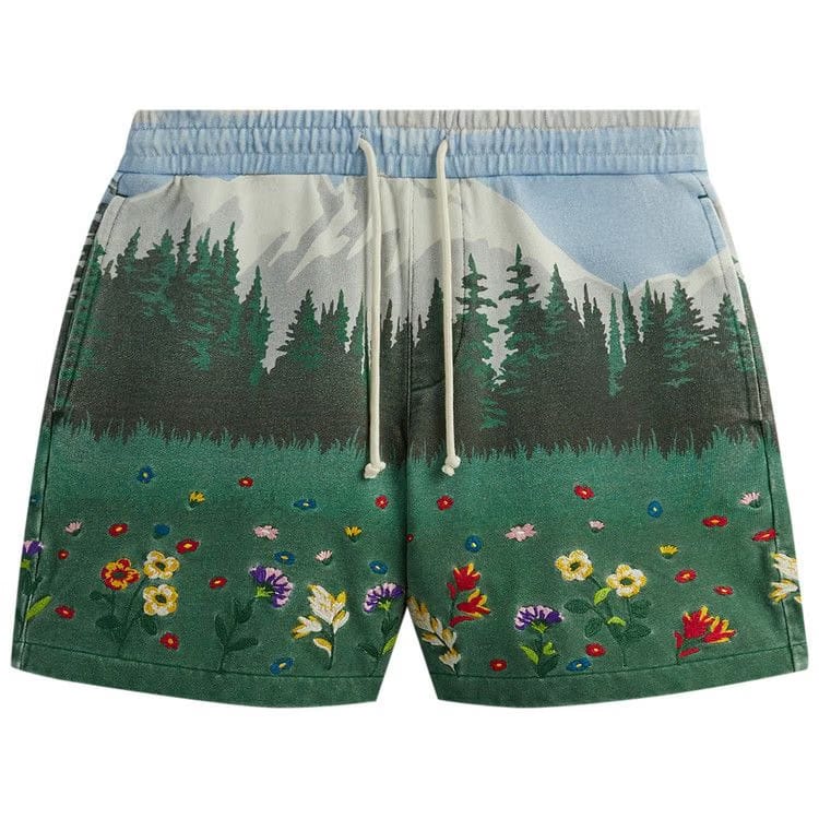 Kith Scenic Fleece Curtis Shorts Larimar