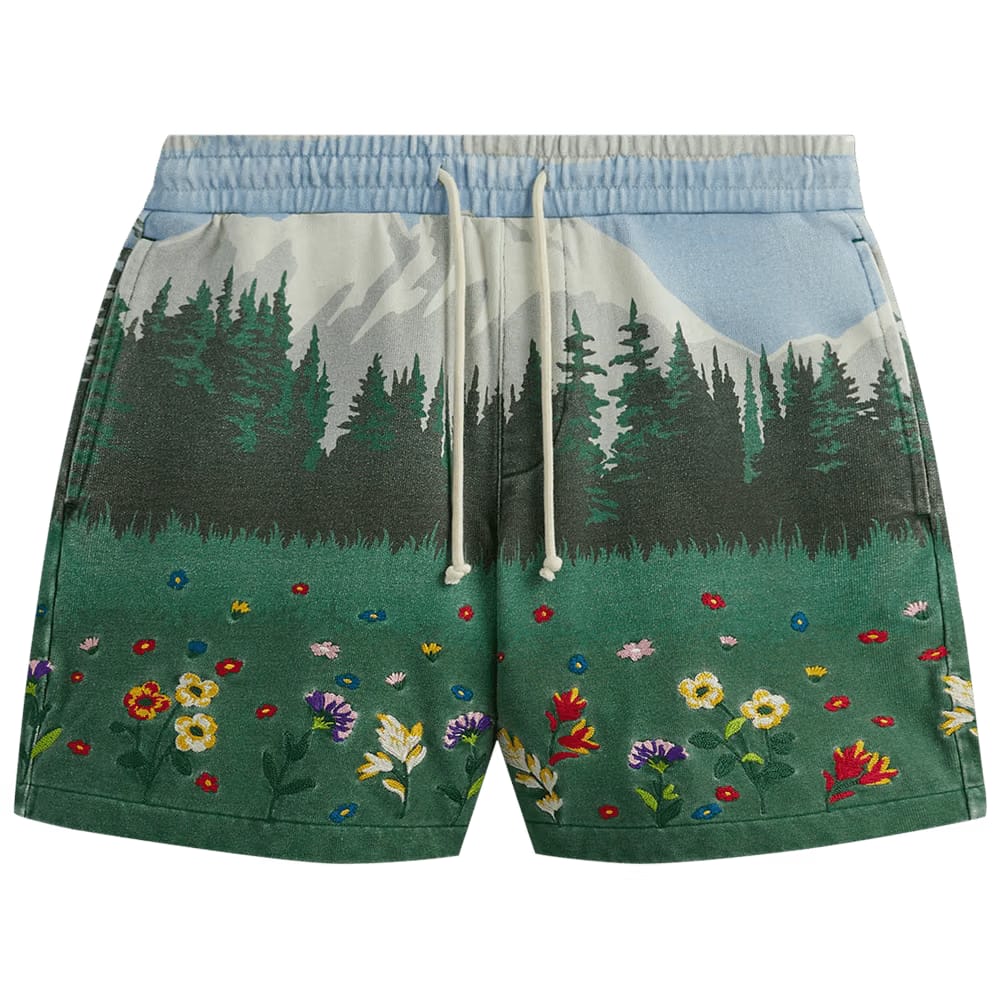 Kith Scenic Fleece Curtis Shorts Larimar