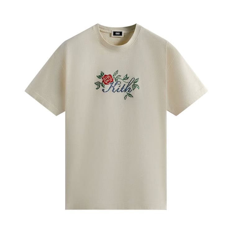 Kith Script Needlepoint T-Shirt Sandrift