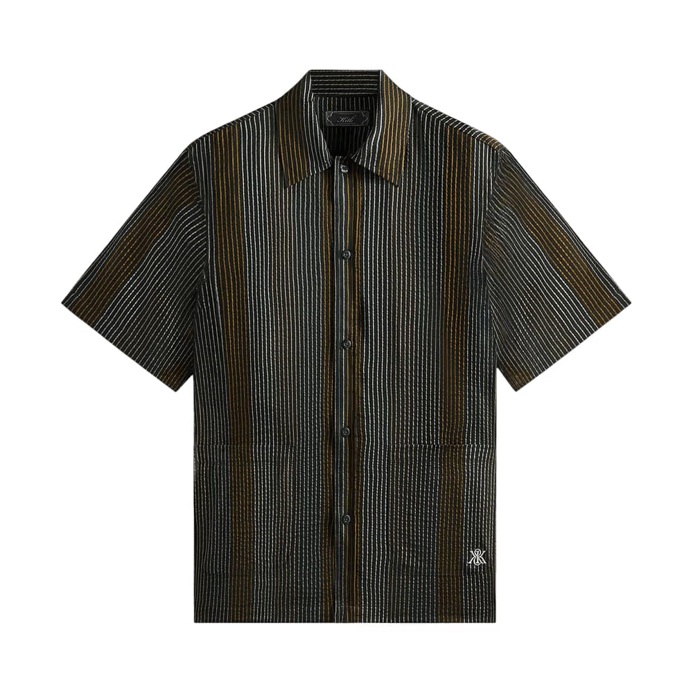 Kith Seersucker Boxy Collared Overshirt Stadium