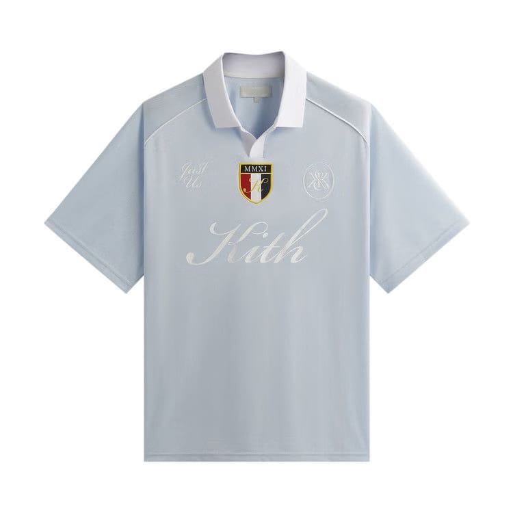 Kith Shadow Stripe Marcel Soccer Top Light Indigo