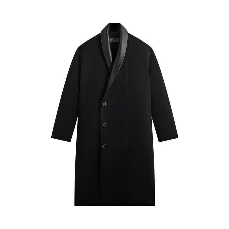 Kith Shawl Collar Wool Bernard Coat Black