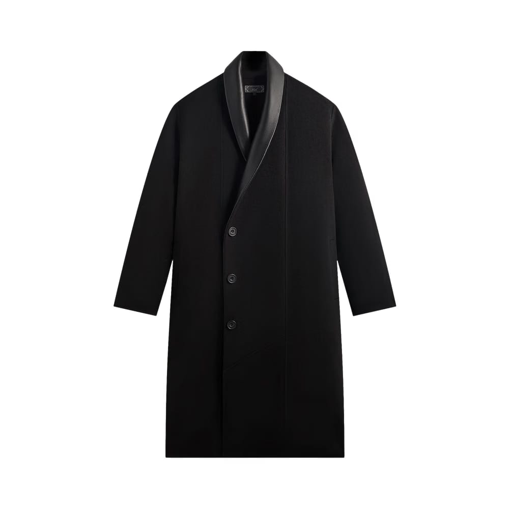 Kith Shawl Collar Wool Bernard Coat Black