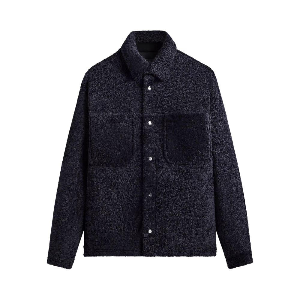 Kith Shearling Ace Shirt Jacket Ink