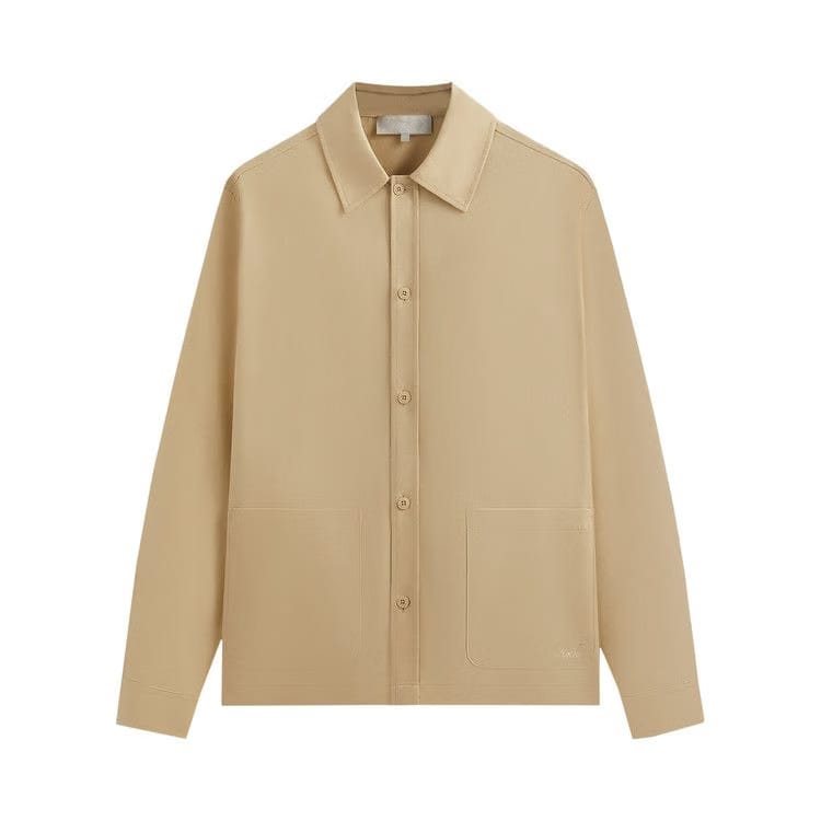 Kith Silk Cotton Long-Sleeve Boxy Collar Overshirt Arete