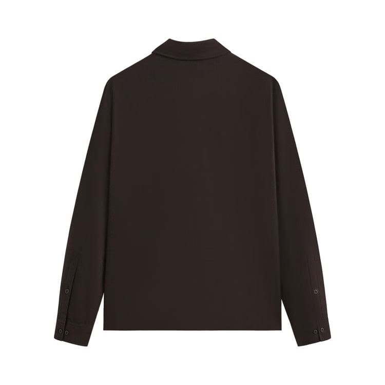 Kith Silk Cotton Long-Sleeve Boxy Collar Overshirt Incognito