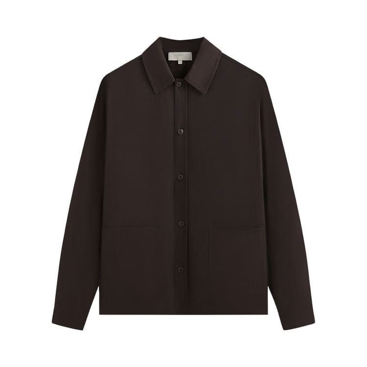 Kith Silk Cotton Long-Sleeve Boxy Collar Overshirt Incognito