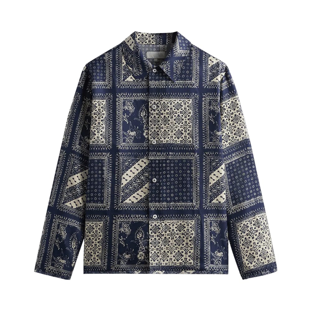 Kith Silk Twill Boxy Collared Overshirt Vista