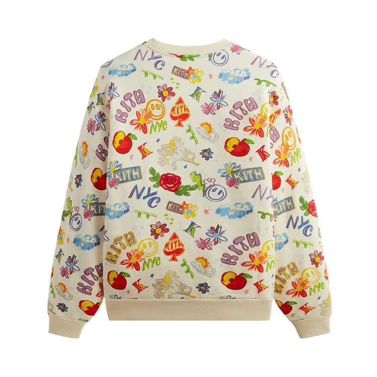 Kith Sketchbook Nelson Crewneck Sandrift