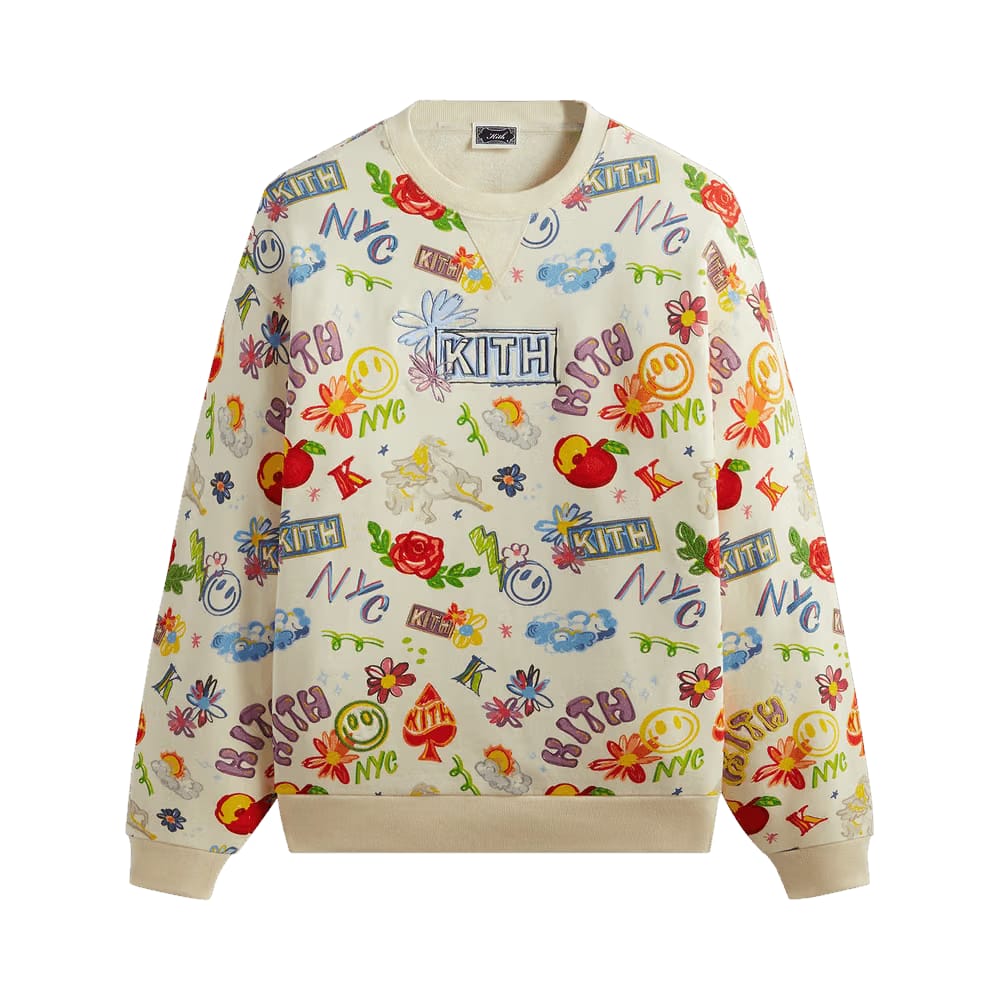 Kith Sketchbook Nelson Crewneck Sandrift