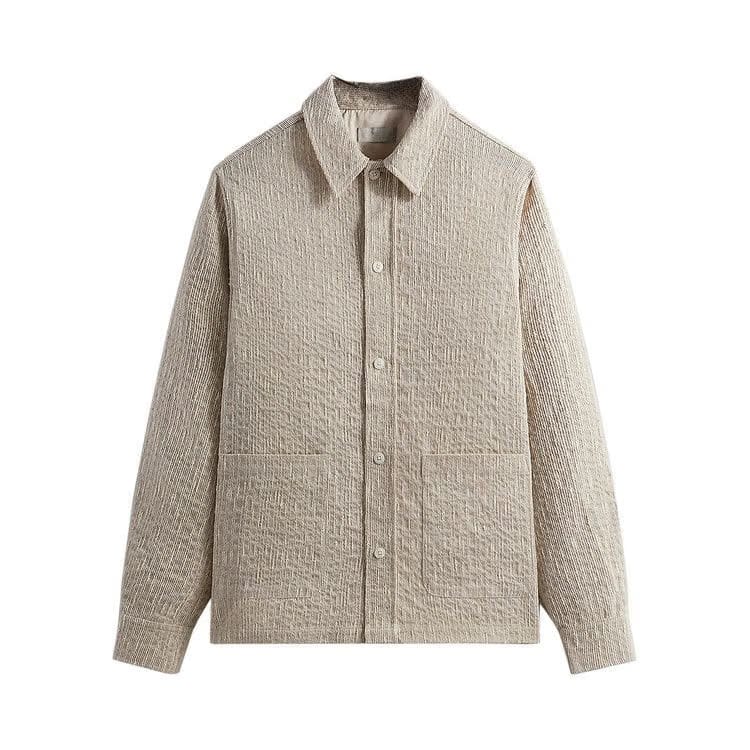 Kith Slub Boucle Boxy Collared Overshirt Canvas
