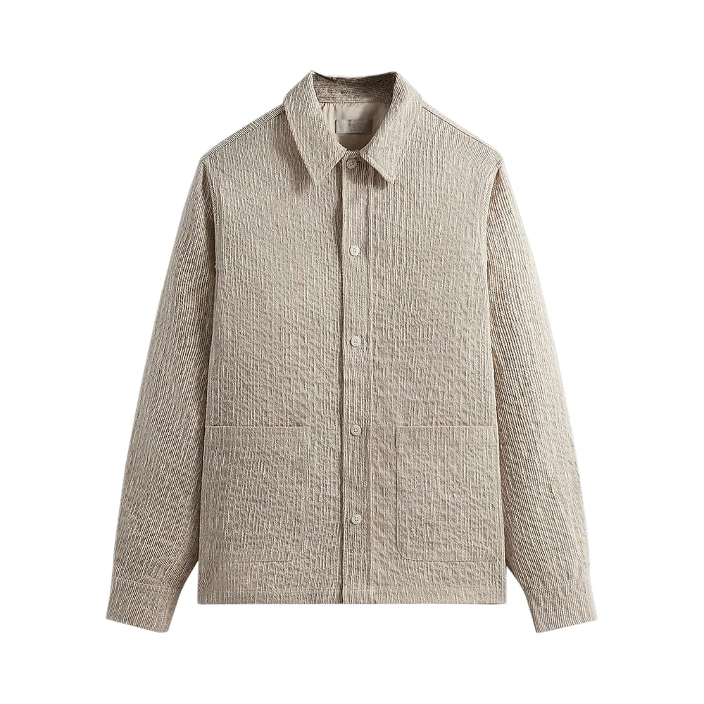 Kith Slub Boucle Boxy Collared Overshirt Canvas