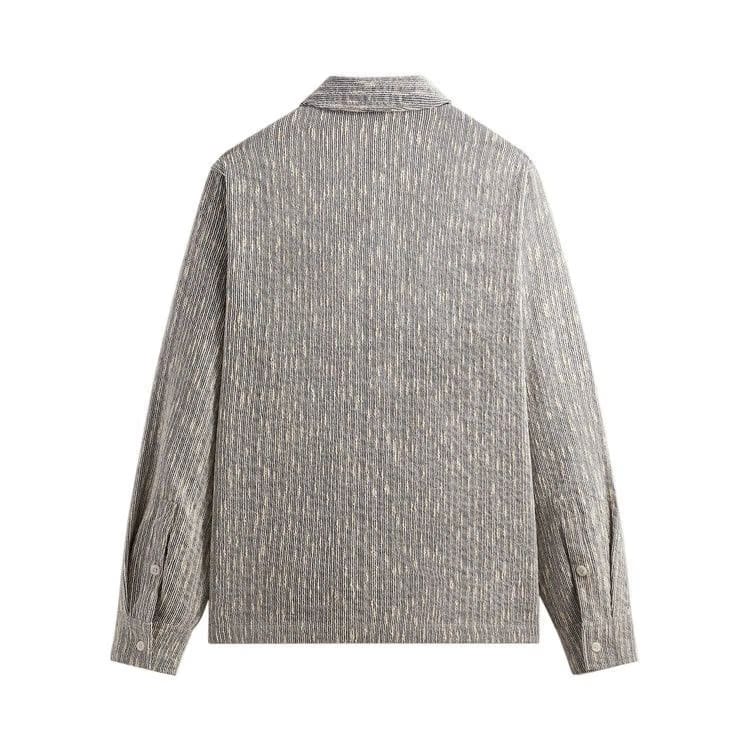 Kith Slub Boucle Boxy Collared Overshirt Ink