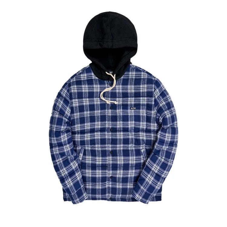 Kith Sterling Quilted Shirt Puffer Navy/Multi