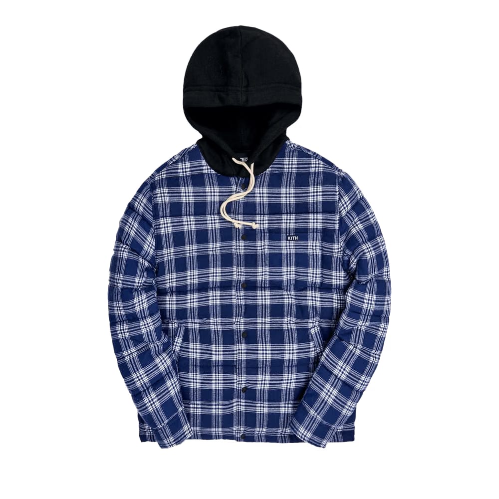Kith Sterling Quilted Shirt Puffer Navy/Multi