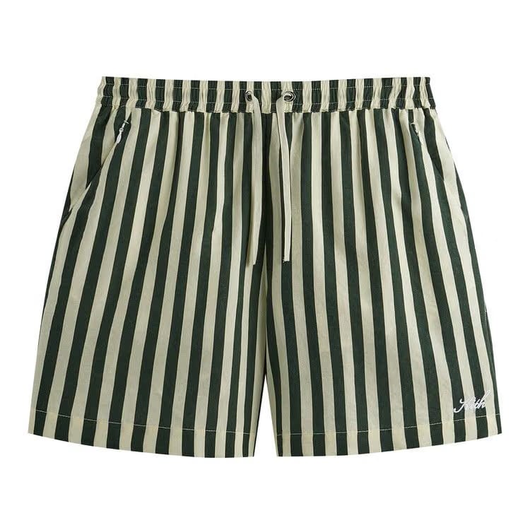 Kith Striped Cedar Shorts Agate