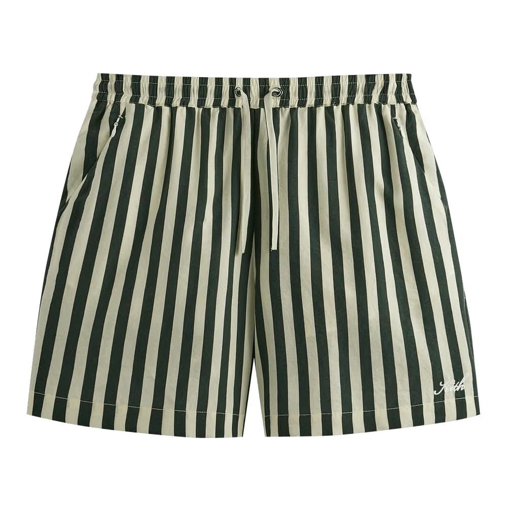 Kith Striped Cedar Shorts Agate