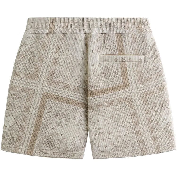 Kith Striped Interlock Curtis Shorts Canvas