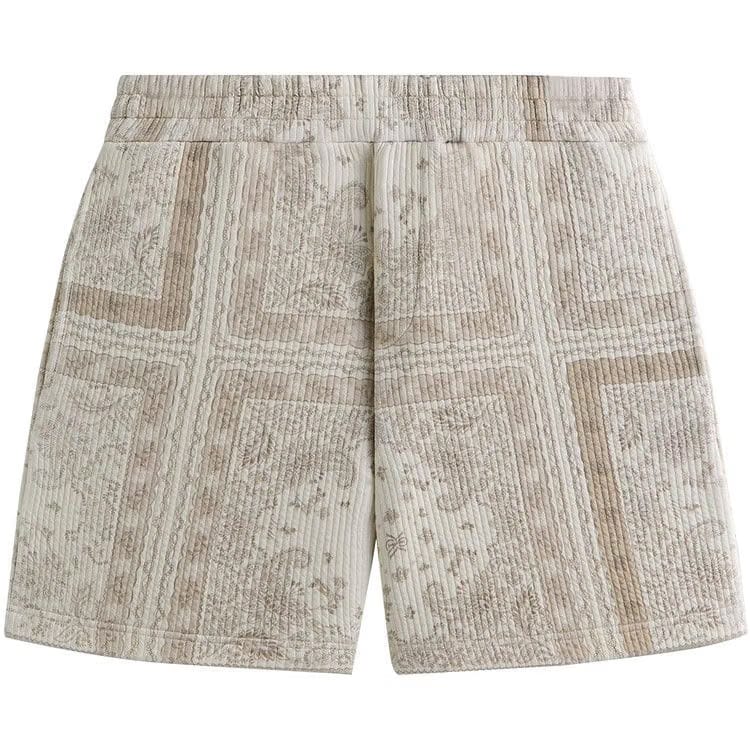 Kith Striped Interlock Curtis Shorts Canvas