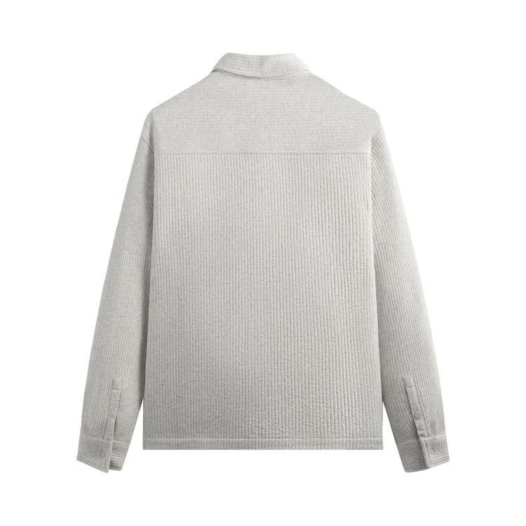 Kith Striped Interlock Ginza Shirt Jacket Light Heather Grey