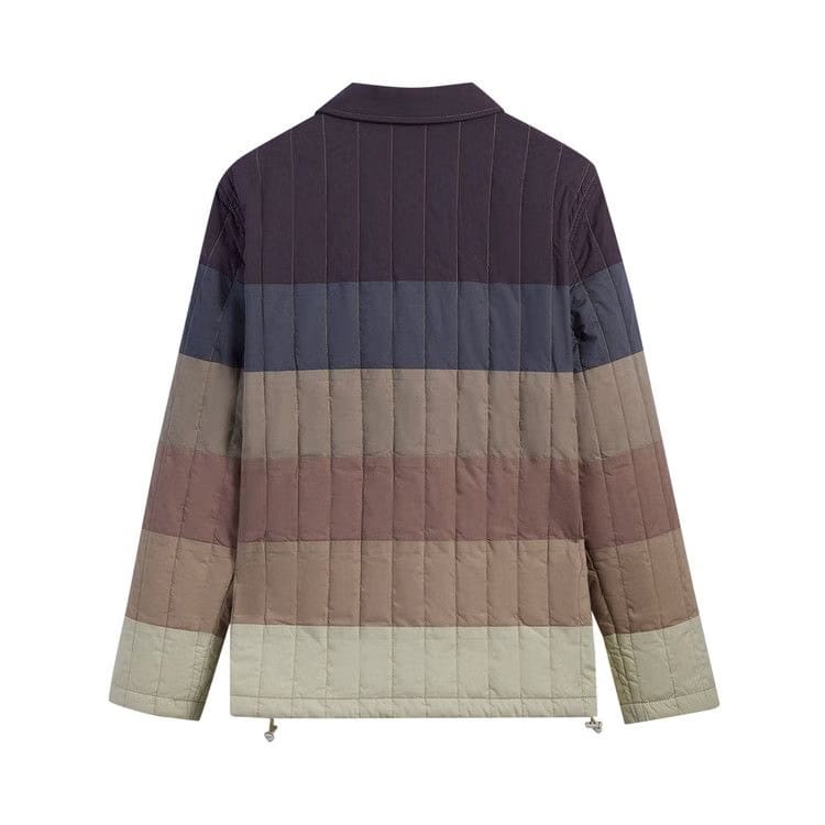 Kith Striped Poplin Carmine Coaches Jacket Battleship