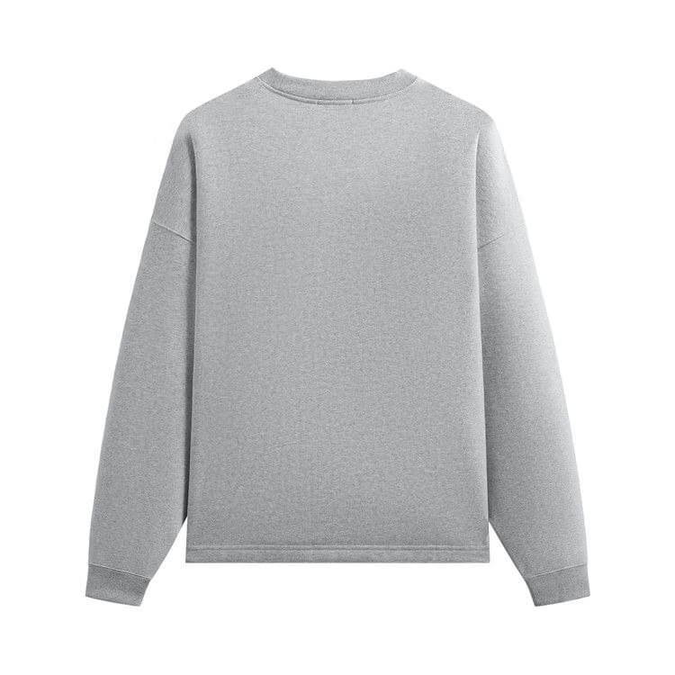 Kith Sueded French Terry Long Sleeve Lawson T-Shirt Mid Heather Grey