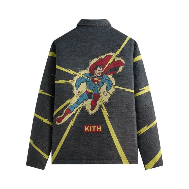 Kith x Superman Lightning Tapestry Jacket Black