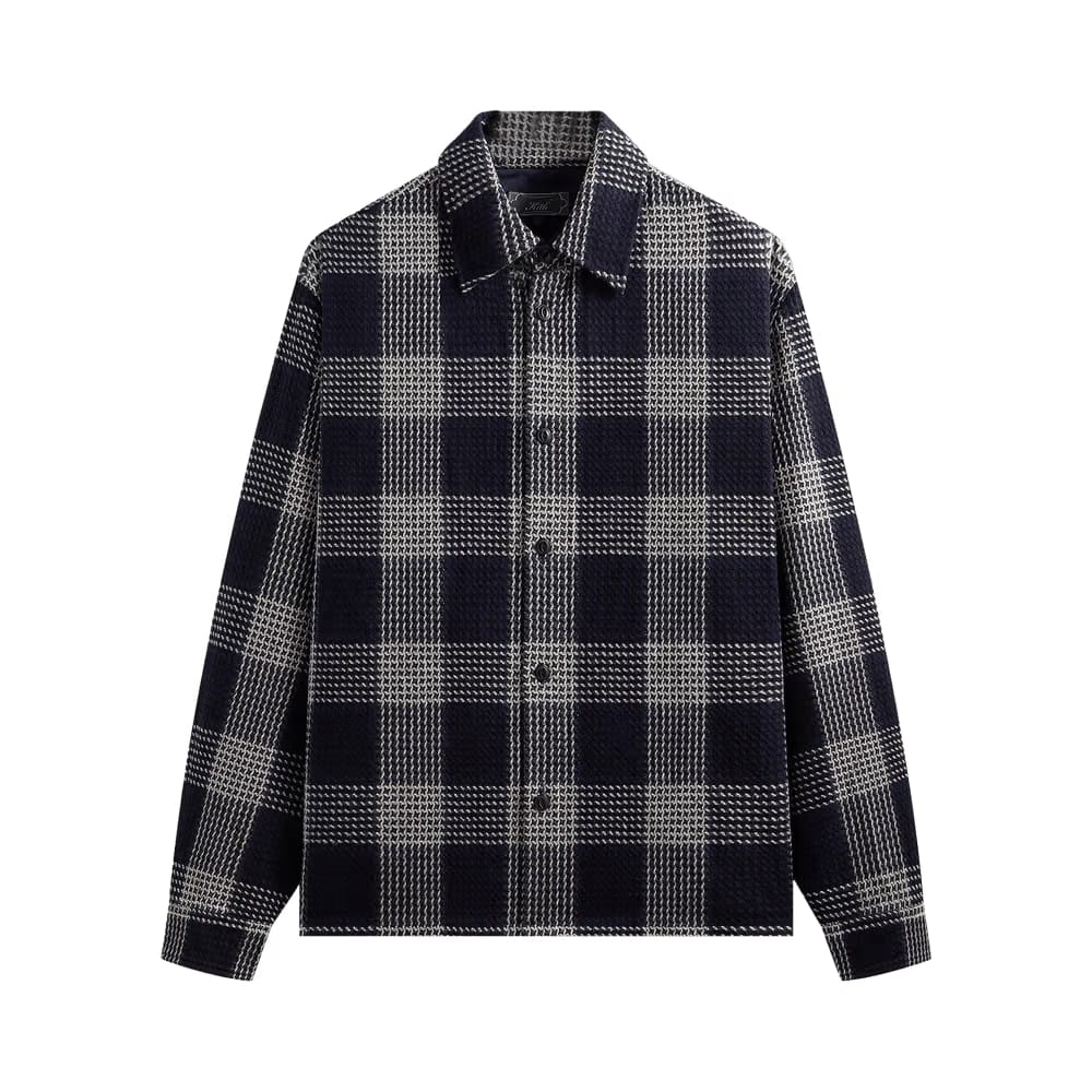 Kith Textured Plaid Deon Shirt Nocturnal