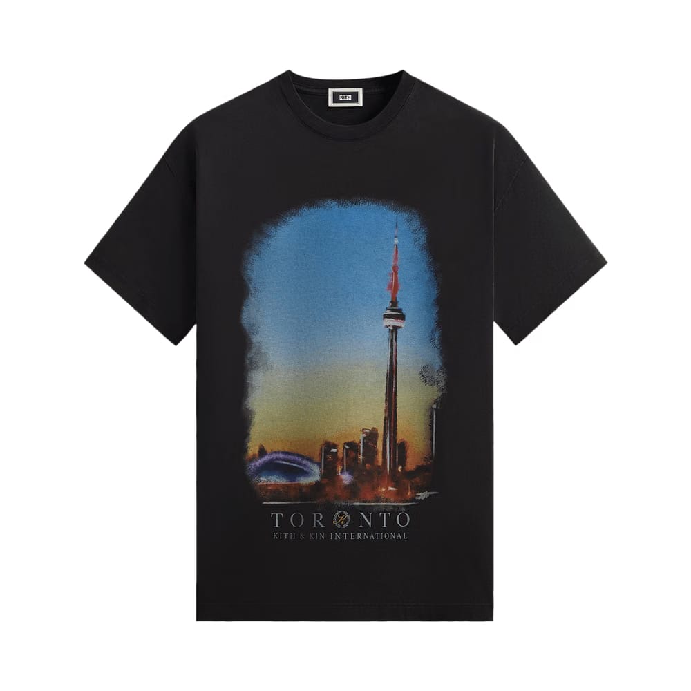 Kith Toronto Skyline Vintage T-Shirt Black