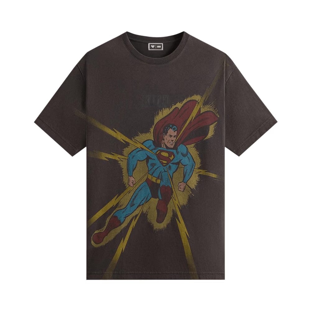 Kith x Superman Lightning Bolt T-Shirt Black