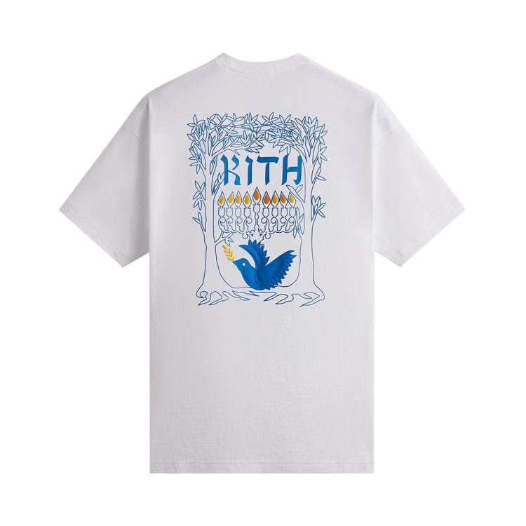 Kith Treats Hanukkah Menorah T-Shirt White