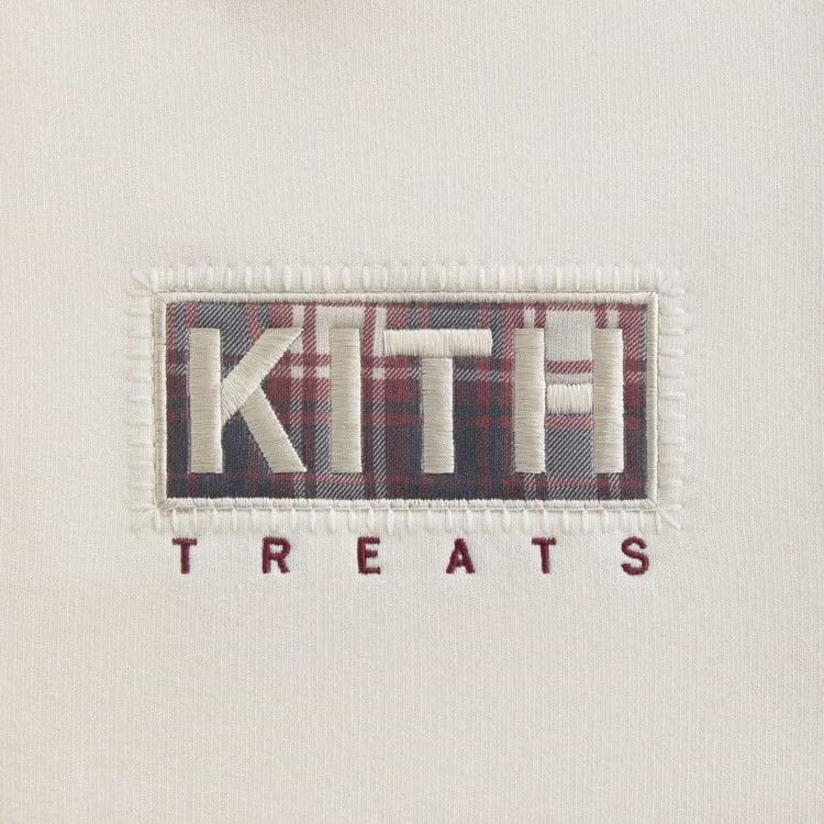 Kith Treats Plaid Logo Nelson Crewneck Sandrift