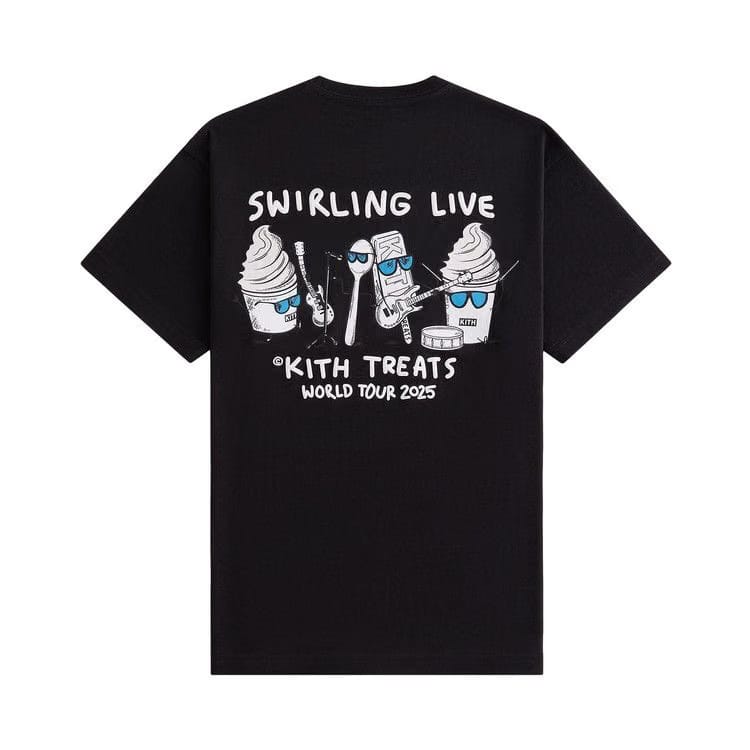 Kith Treats Swirling Live Tour Vintage Pocket T-Shirt Black