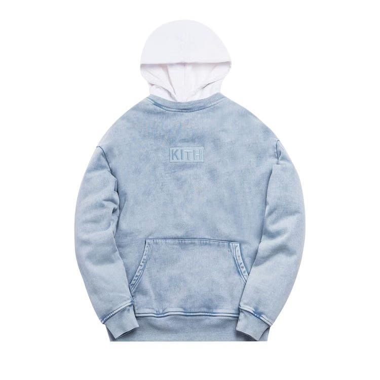 Kith Two Tone Indigo Hoodie Light Indigo