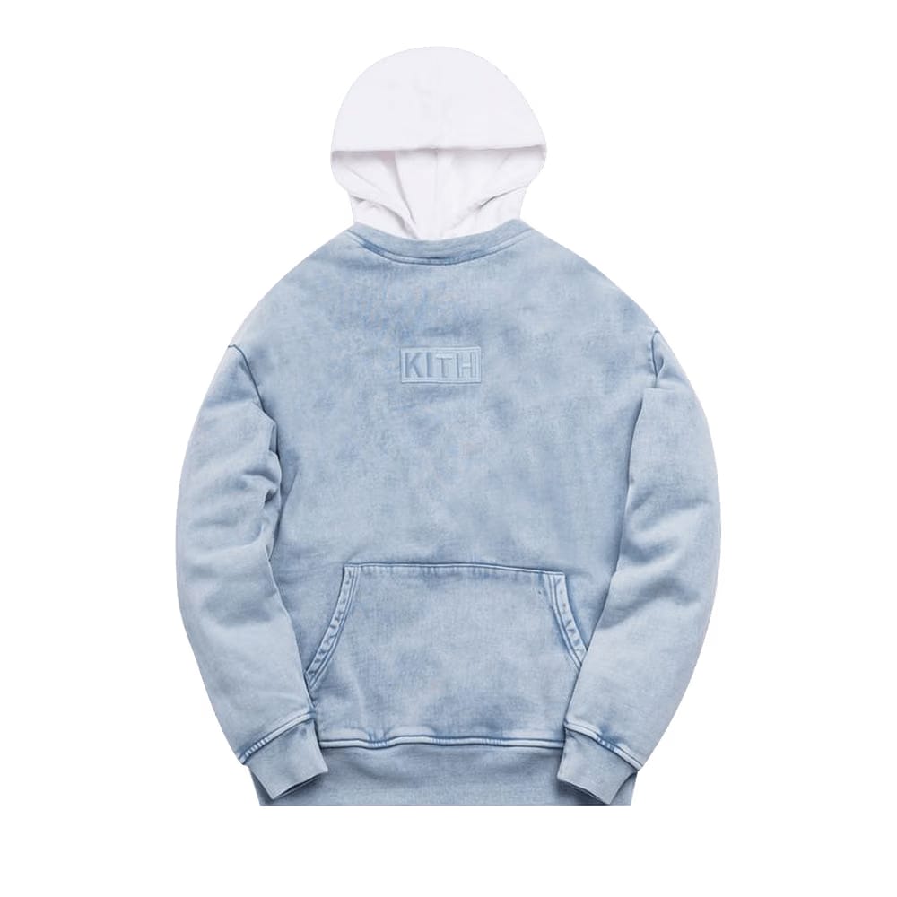 Kith Two Tone Indigo Hoodie Light Indigo