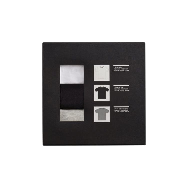 Kith Undershirt 3-Pack White/Heather Grey/Black