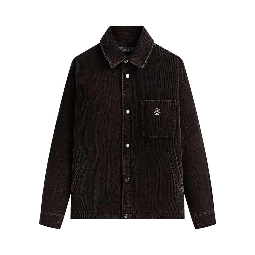 Kith Washed Corduroy Brixton Puffed Shirt Jacket Ink