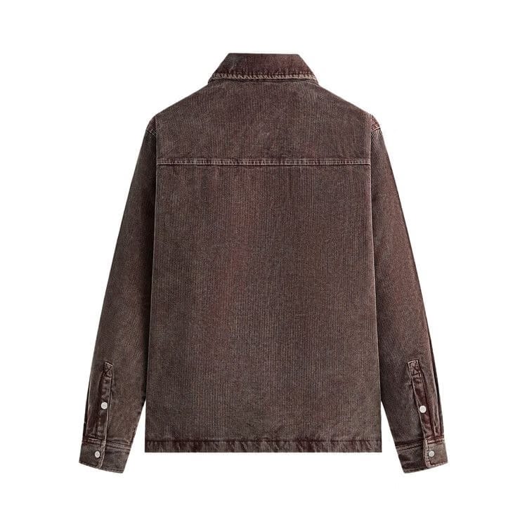 Kith Washed Corduroy Brixton Puffed Shirt Jacket Saddle